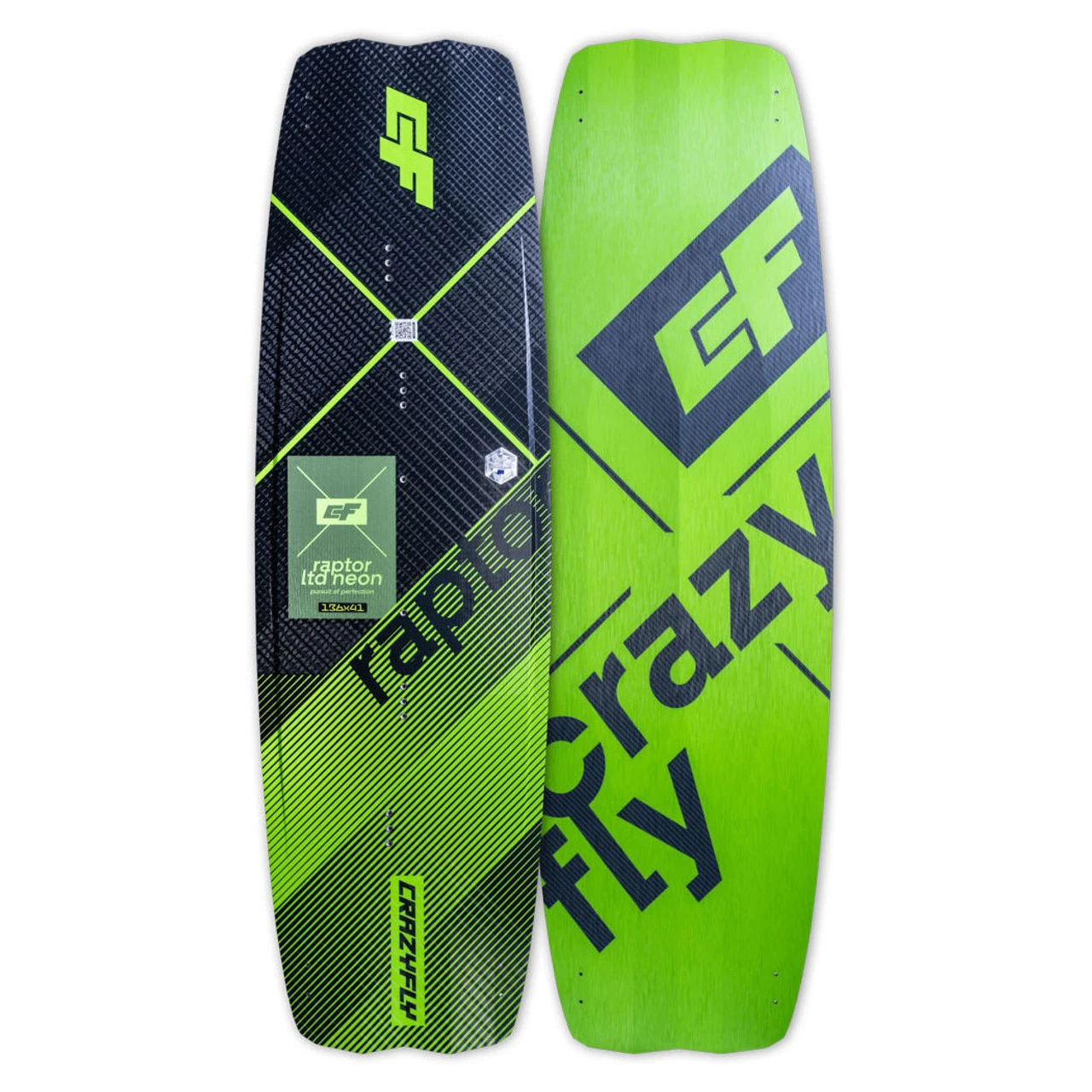 2022 CrazyFly Raptor LTD Neon Twintip Kiteboard 3 2022 CrazyFly Raptor LTD Neon Twintip Kiteboard